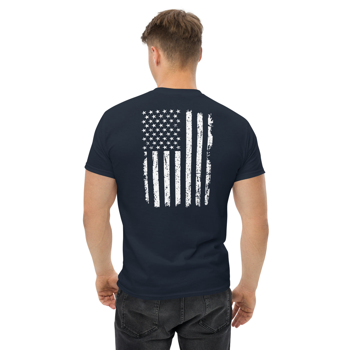 T-shirts à imprimé drapeau américain pour hommes