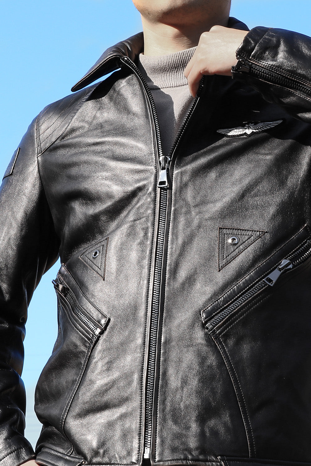 Eagle CM1 Men's Motorcycle Genuine Leather Jacket