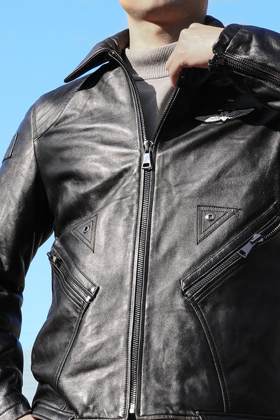 Eagle CM1 Veste de moto en cuir véritable pour homme