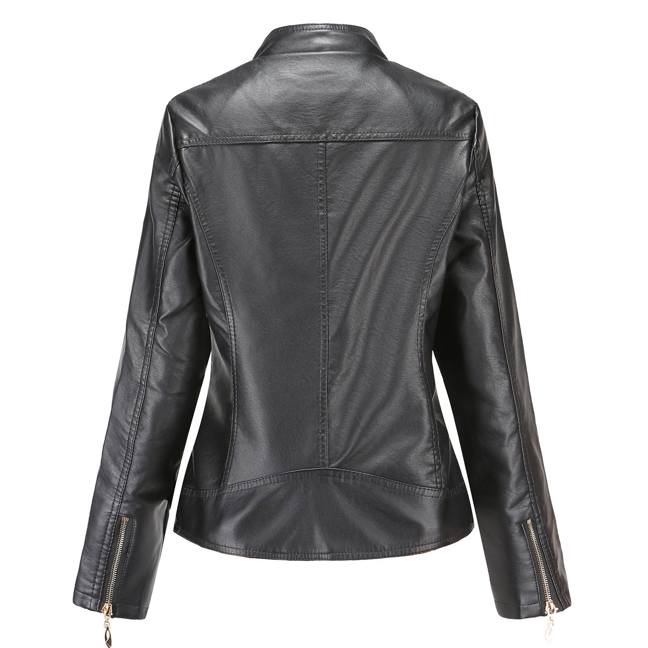 Women's Faux Leather Motorcycle Jacket