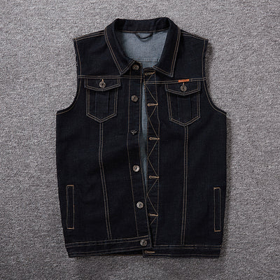 Gilet en jean grande taille pour hommes 经常缺货 下架