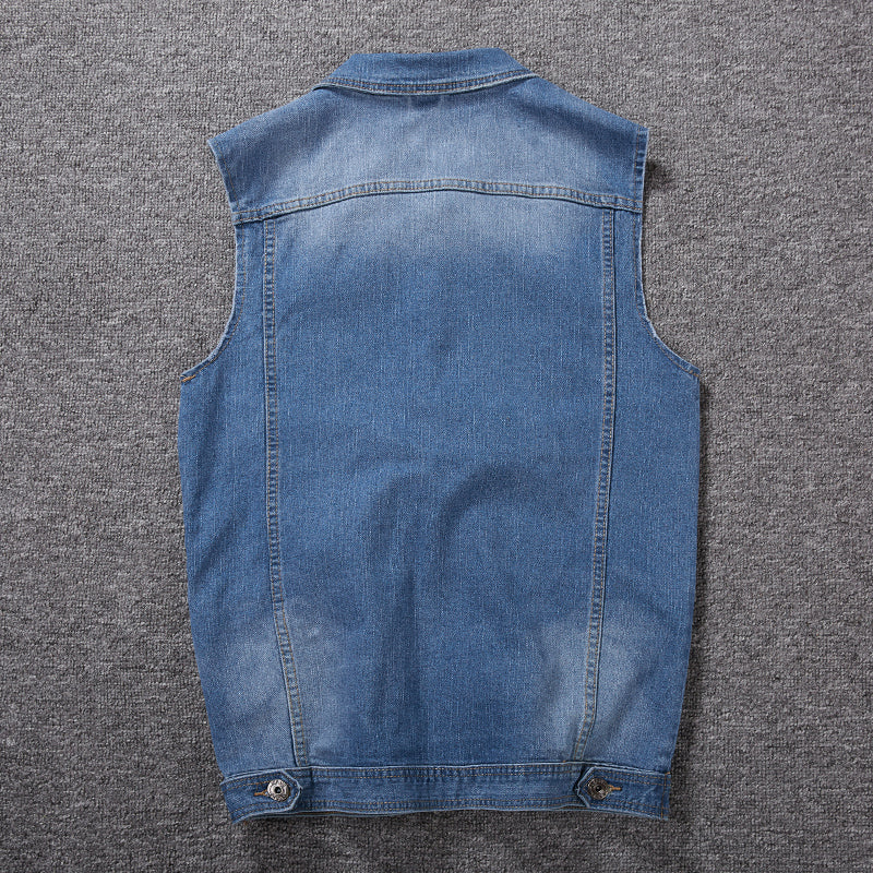 Gilet en jean grande taille pour hommes 经常缺货 下架