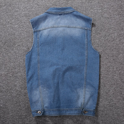 Gilet en jean grande taille pour hommes 经常缺货 下架
