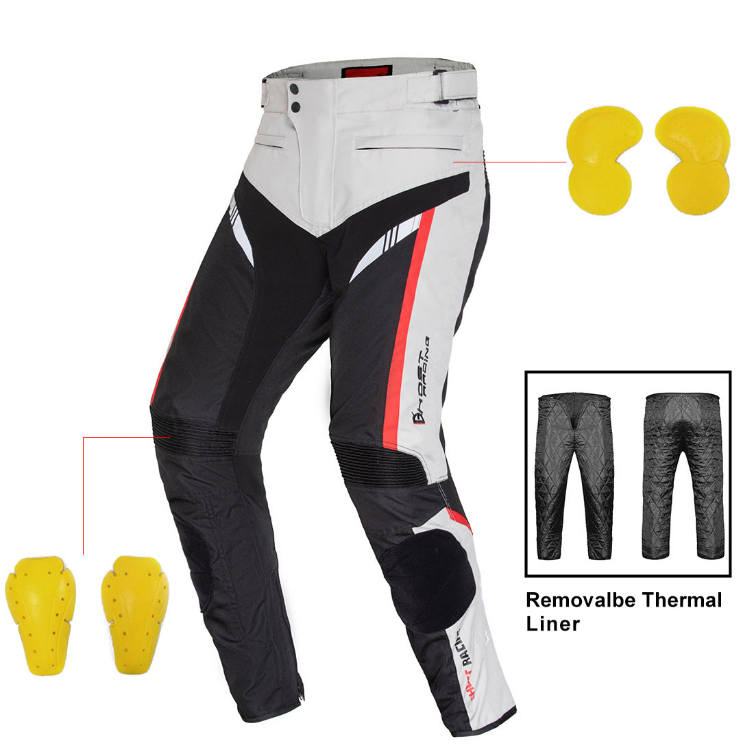 Pantalon de moto blindé toutes saisons