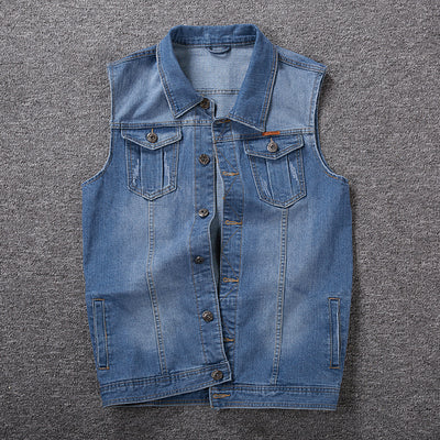 Gilet en jean grande taille pour hommes 经常缺货 下架