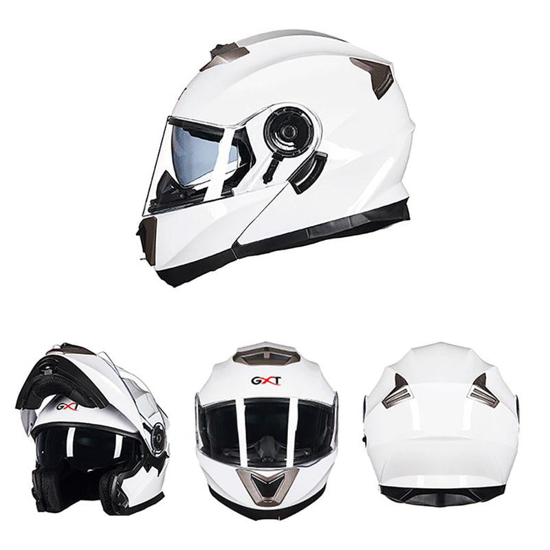 Casque modulaire casque de moto de course rabattable