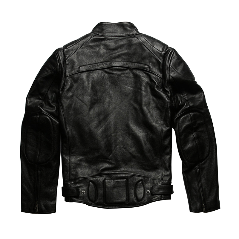 Veste de moto en cuir véritable Biker Forward