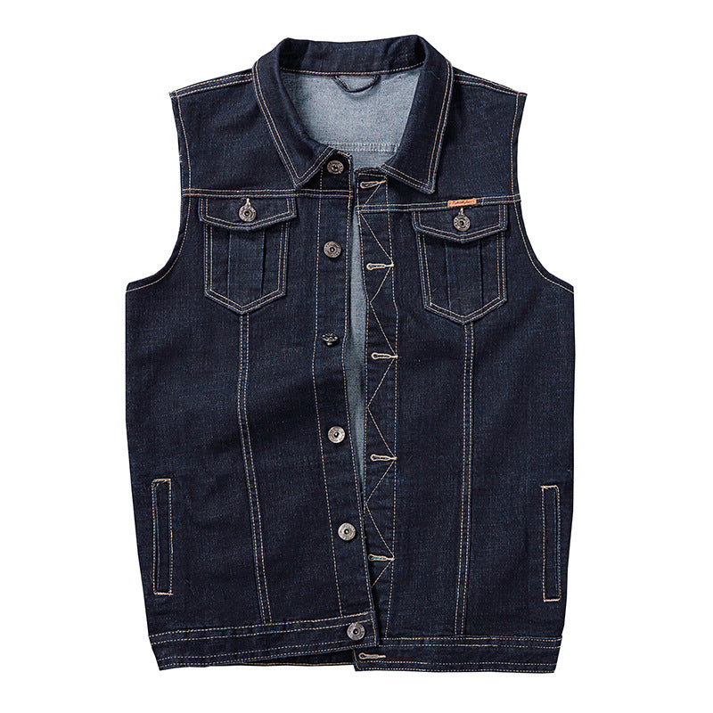 Gilet en jean grande taille pour hommes 经常缺货 下架