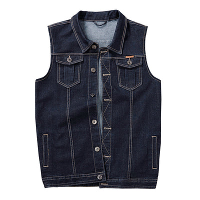 Gilet en jean grande taille pour hommes 经常缺货 下架