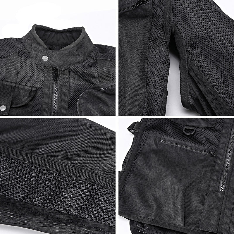 Veste blindée de moto en maille d'été