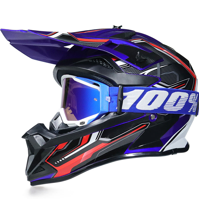 Casque de motocross Throttle 166 avec lunettes 