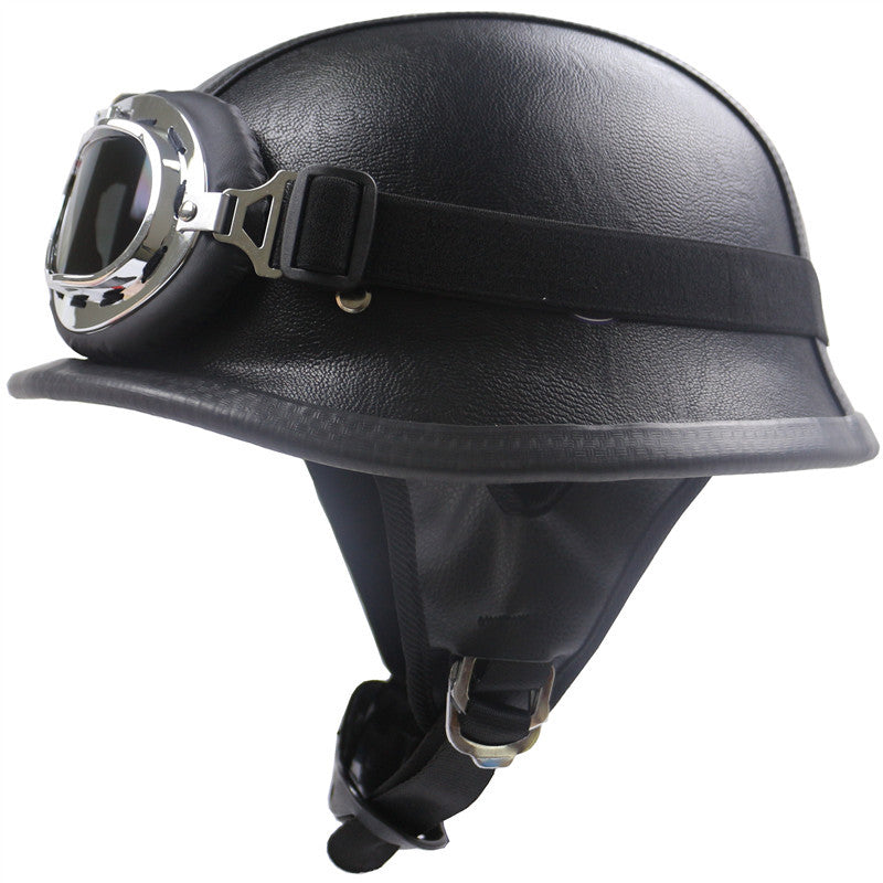 Casque bonnet allemand demi-visage