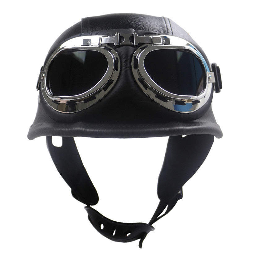 Casque bonnet allemand demi-visage