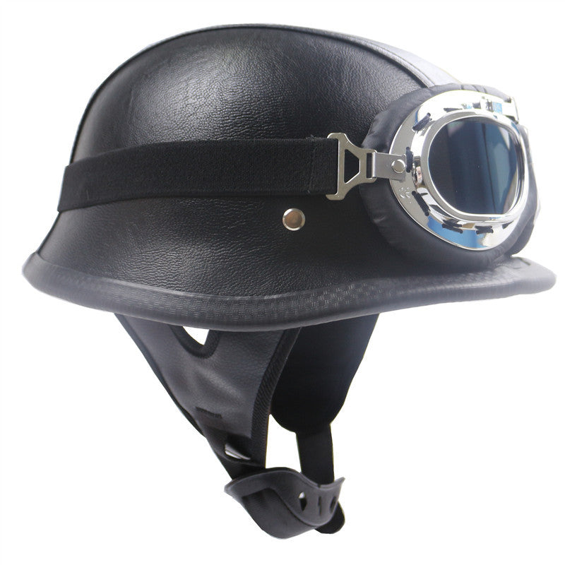 Casque bonnet allemand demi-visage