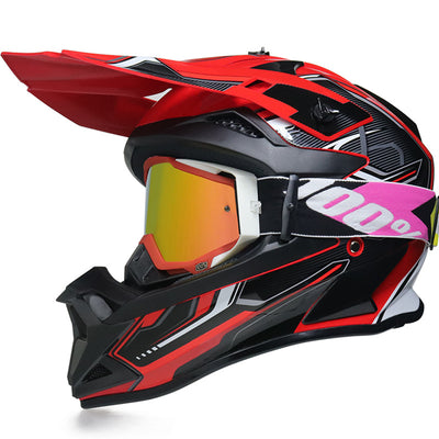 Casque de motocross Throttle 166 avec lunettes 