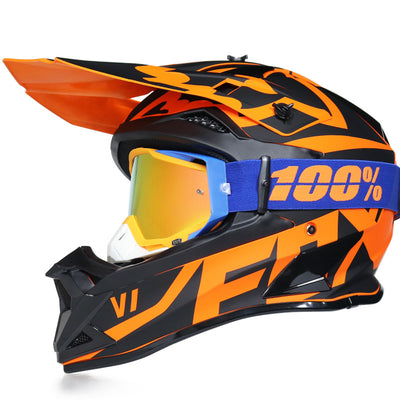 Casque de motocross Throttle 166 avec lunettes 