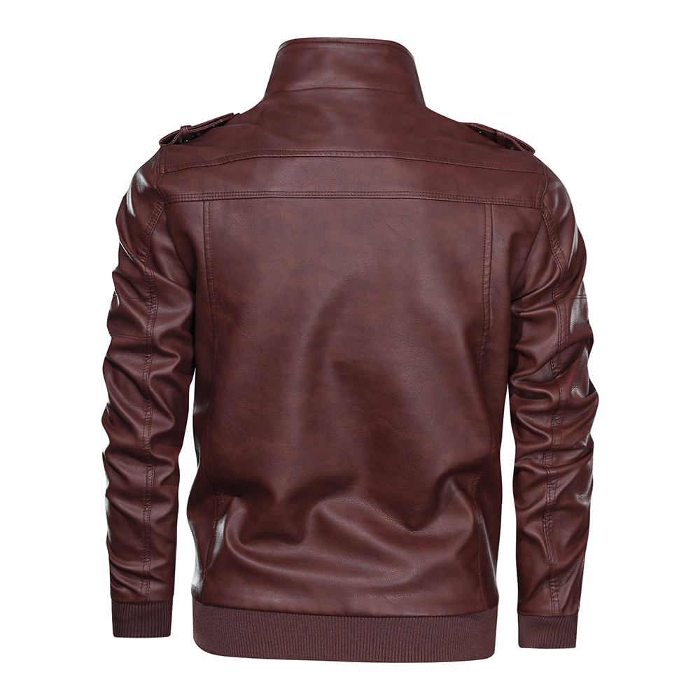 Biker Forward Veste de moto en cuir pour homme 