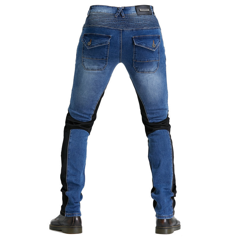 PK719 Jean moto d'été avec équipement de protection