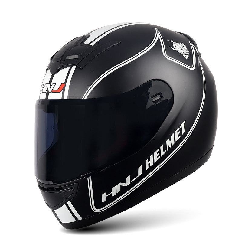 Casque de moto intégral avec cornes cool