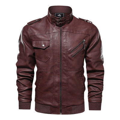 Biker Forward Men‘s Leather Motorcycle Jacket