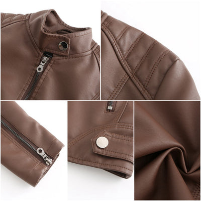 Women's Biker Leather Jacket