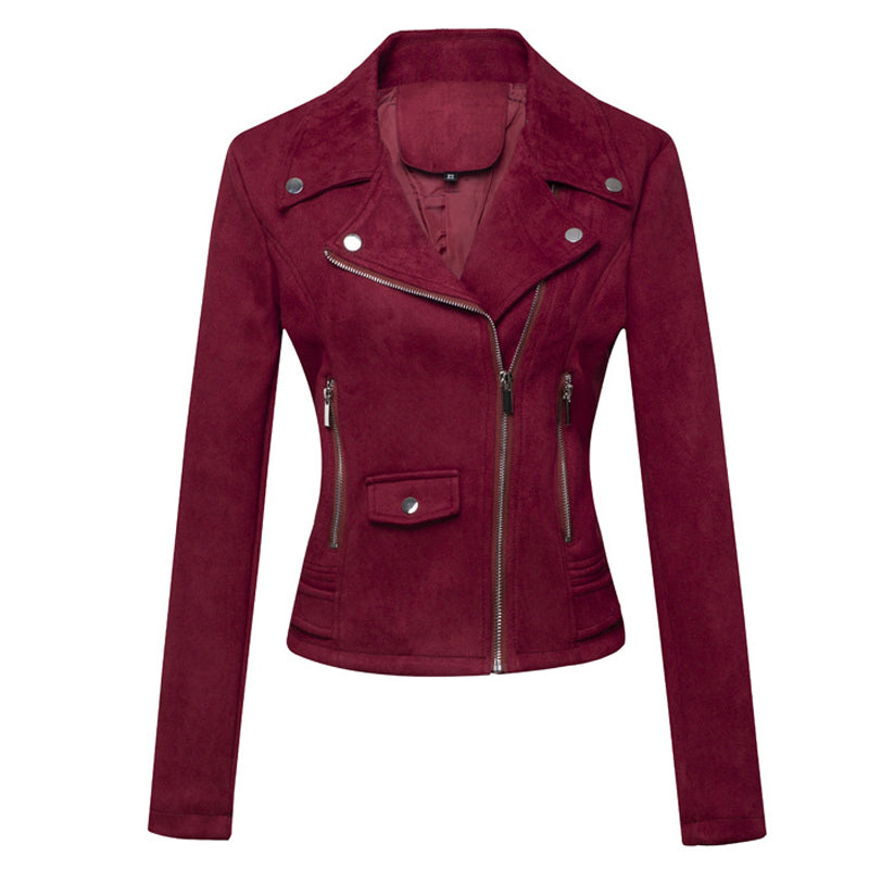 Women's Suede Moto Jacket