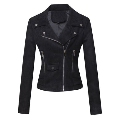 Women's Suede Moto Jacket