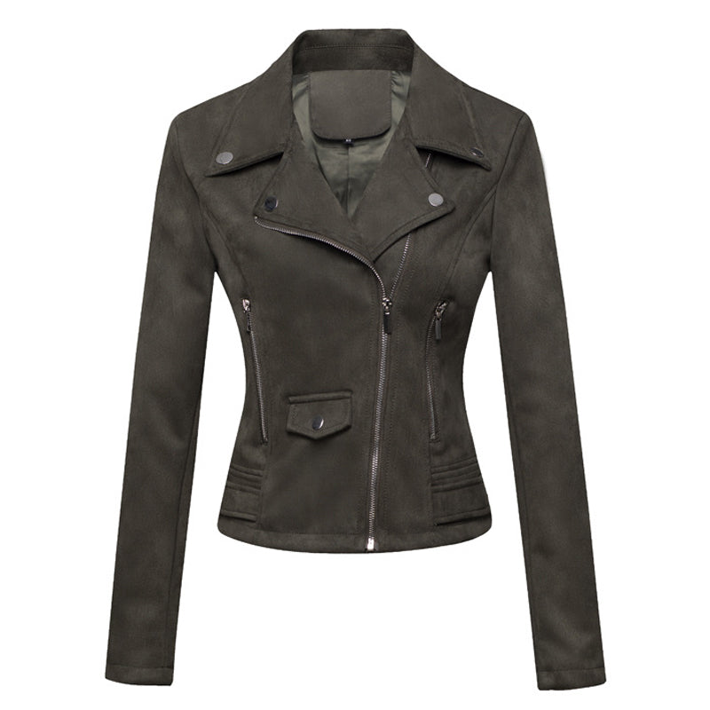 Women's Suede Moto Jacket