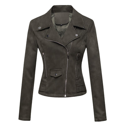 Women's Suede Moto Jacket