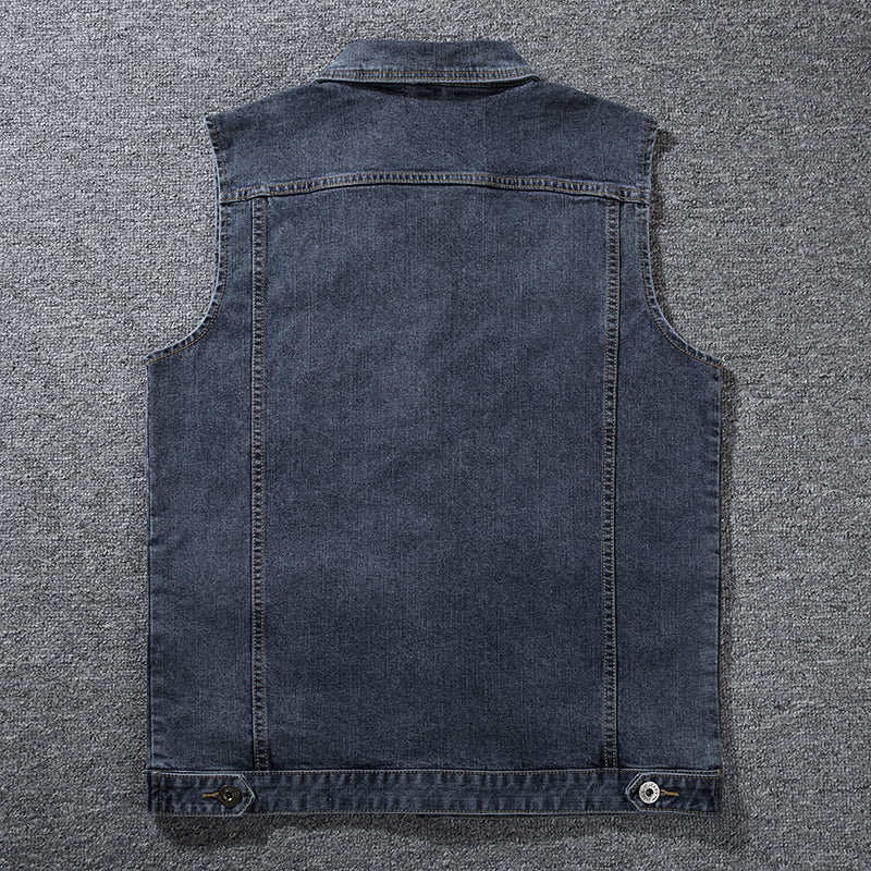 Gilet en jean grande taille pour hommes 经常缺货 下架