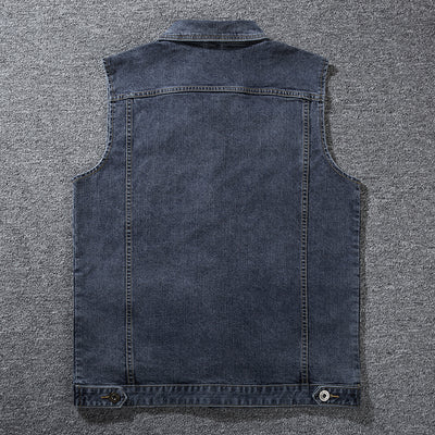 Gilet en jean grande taille pour hommes 经常缺货 下架