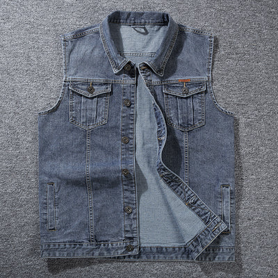 Gilet en jean grande taille pour hommes 经常缺货 下架