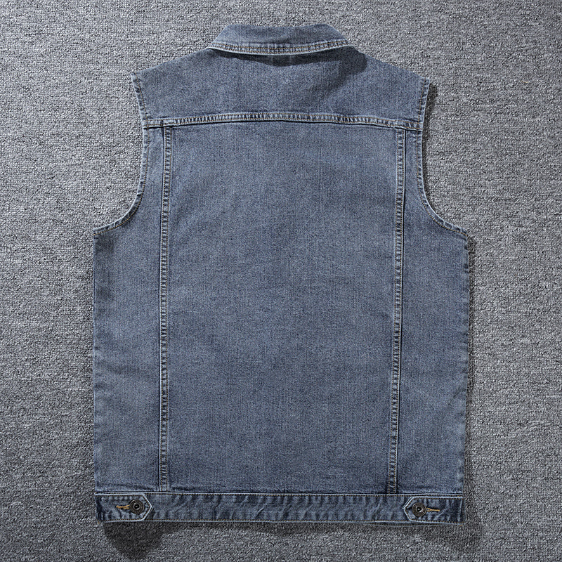 Gilet en jean grande taille pour hommes 经常缺货 下架