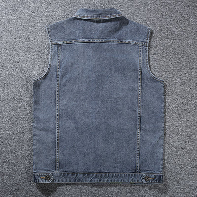 Gilet en jean grande taille pour hommes 经常缺货 下架