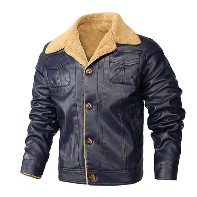 Men's Winter Warm Leather Coat