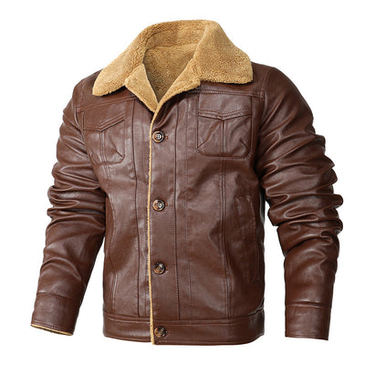 Men's Winter Warm Leather Coat