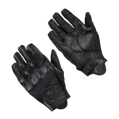 Gants de moto en cuir à manchette courte