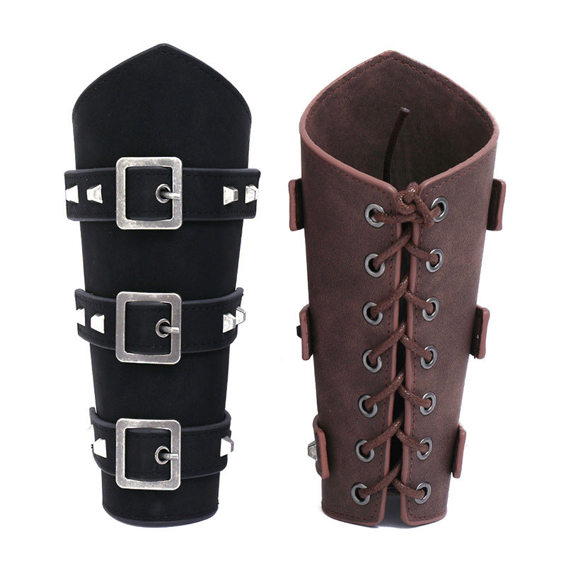 Motorcycle Rider Leather Arm Guard