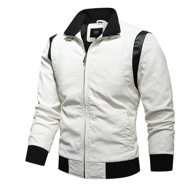 Biker Racing Jacket with Detachable Hood Warm Jacket