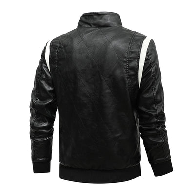 Biker Racing Jacket with Detachable Hood Warm Jacket