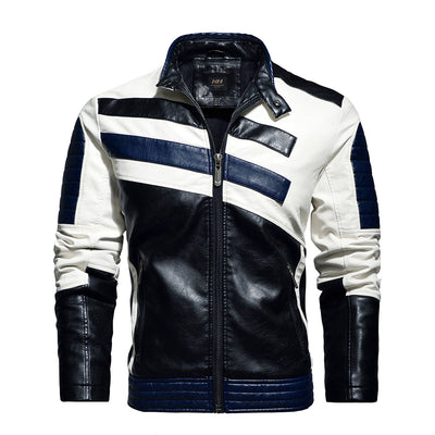 Sporty Leather Jacket Motorcycle Speed Racing Jacket