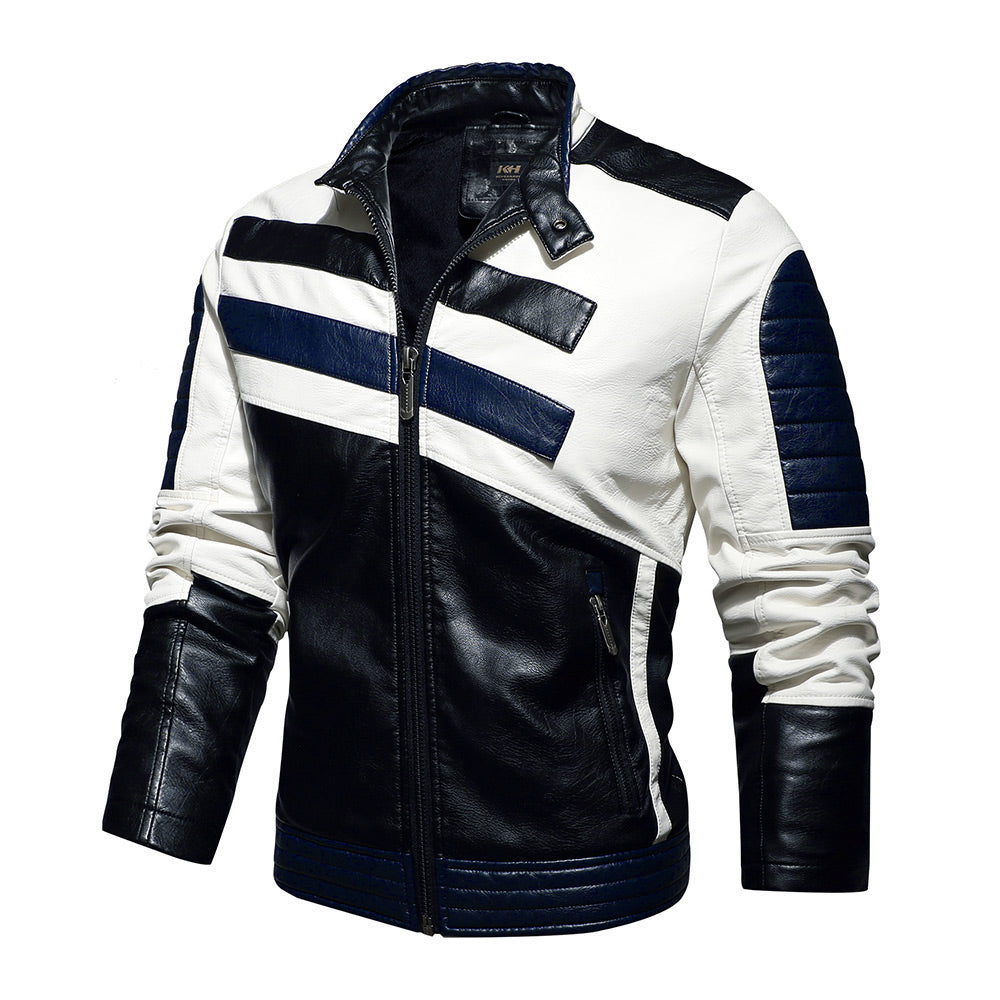 Sporty Leather Jacket Motorcycle Speed Racing Jacket