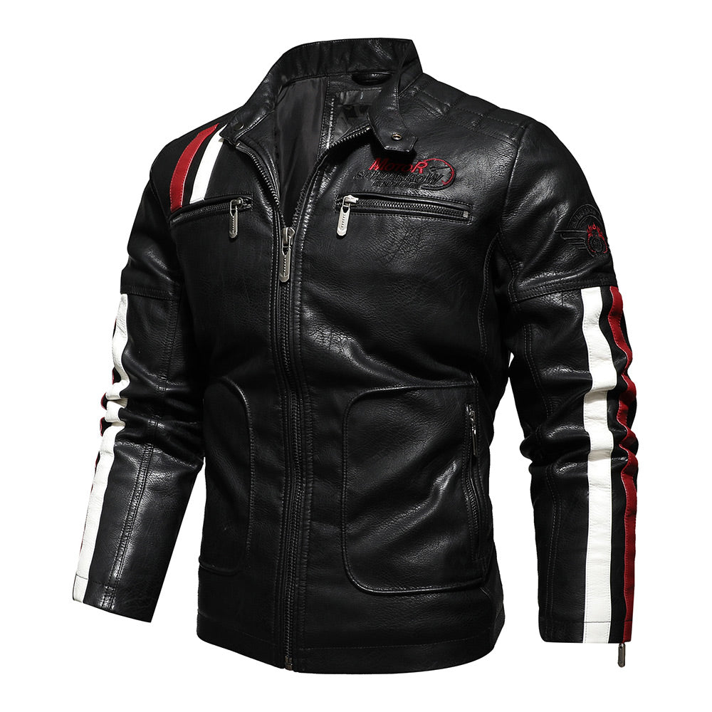 Biker Leather Jacket Motorcycle Riding Jacket