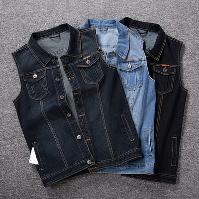 Gilet en jean grande taille pour hommes 经常缺货 下架