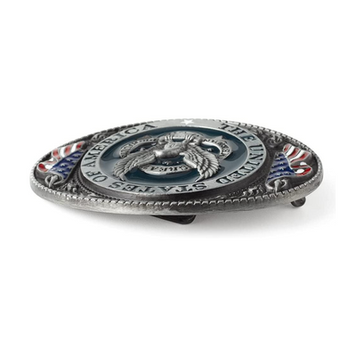 United States of America USA Oval Eagle Belt Buckle