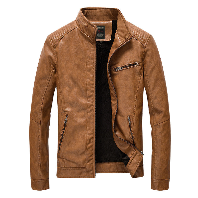 Veste de moto coupe slim pour hommes