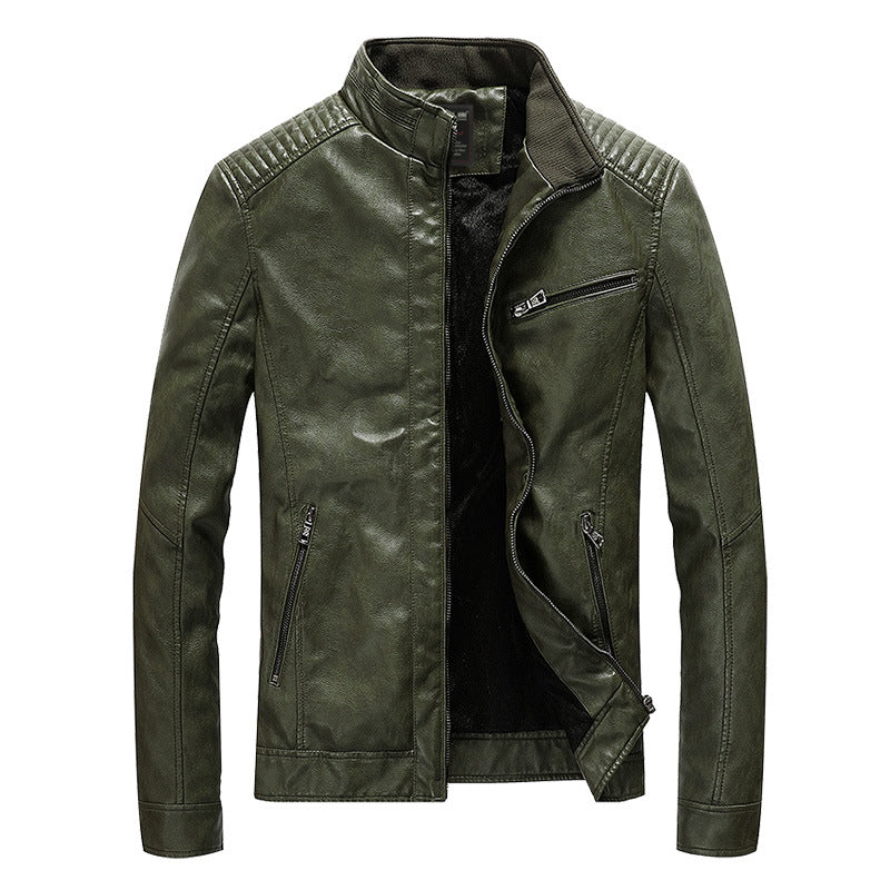 Veste de moto coupe slim pour hommes