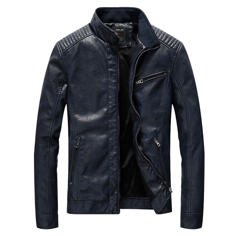 Veste de moto coupe slim pour hommes