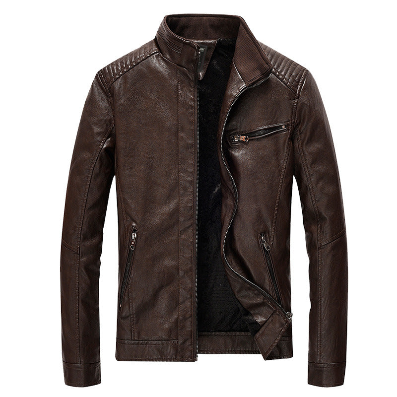 Veste de moto coupe slim pour hommes