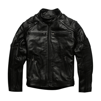 Veste de moto en cuir véritable Biker Forward